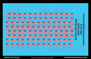 O Scale MBTA Flags Decal Set