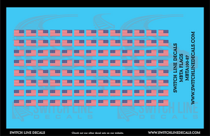 HO Scale MBTA Flags Decal Set