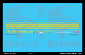 N Scale MBTA F40PH-2c Locomotive Decal Set