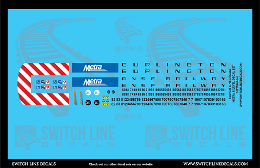 Commuter Railroad Decals | Switch Line Decals