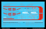 Chicago Metra EMD F59PHI Locomotive Decal Set