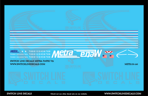 N Scale Metra F59PHI V2 Locomotive Decal Set