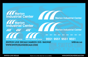 N Scale Marion Industrial Railway Locomotive Decal Set