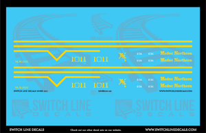 N Scale Modoc Northern 1011 Locomotive Decal Set