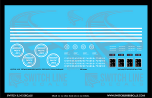 O Scale Missouri Pacific Extended Vision Caboose Decal Set