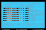 S Scale OFOX Scrap Car Patches White w/Black Background Decal Set | Switchline Decals
