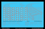 S Scale OFOX Scrap Car Patches Black w/White Background Decal Set | Switchline Decals