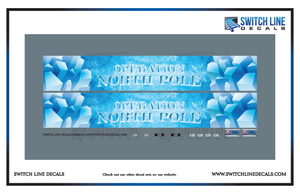 HO Scale Operation North Pole 2014 Locomotive Decal Set