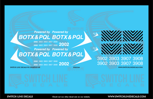 N Scale PQ Logistics GE Locomotives Decal Set