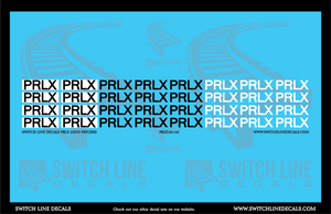 N Scale PRLX Loco Patches Decal Set