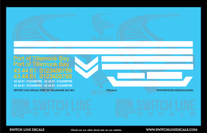 HO Scale Port Of Tillamook Bay SD9 Locomotive Decal Set