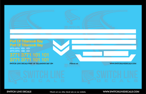 N Scale Port Of Tillamook Bay GP9 Locomotive Decal Set