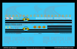 HO Scale Rapid City, Pierre Easter Railroad RCPE GP / SD Locomotives Decal Set