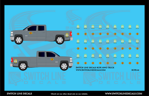 O Scale RCPE MOW Truck Decal Set