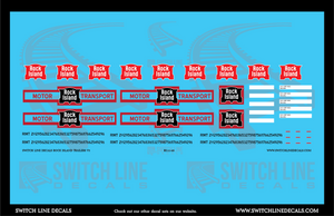 O Scale Rock Island Tractor Trailers V3 Decal Set