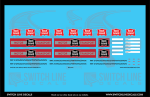 S Scale Rock Island Trailers V5 Decal Set