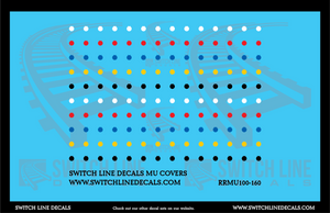 N Scale Railroad MU Covers Decal Set