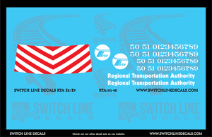 O Scale RTA EMD E8/E9 Locomotive Decal Set