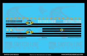 N Scale St. Laurent Atlantique Railroad Locomotive Decal Set