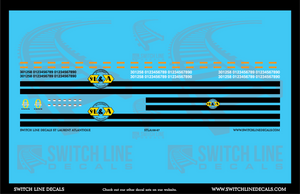 HO Scale St. Laurent Atlantique Railroad Locomotive Decal Set