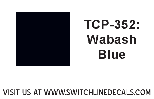 Tru Color Paint Wabash Blue - First Wabash loco color made  1oz