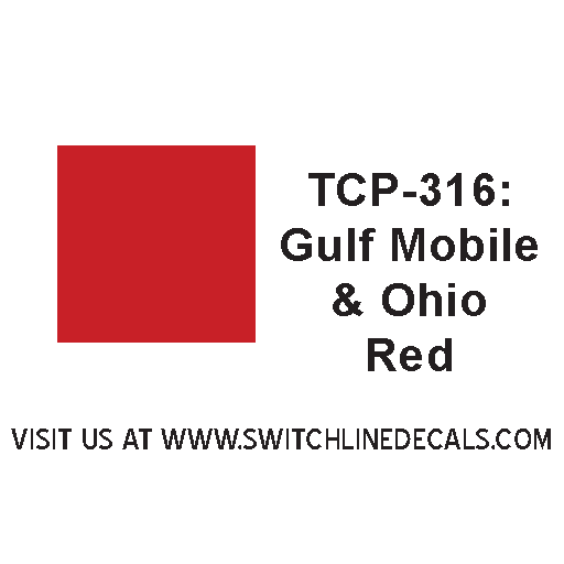 Tru Color Paint TCP-316 Gulf Mobile& Ohio Red GM&O 1oz