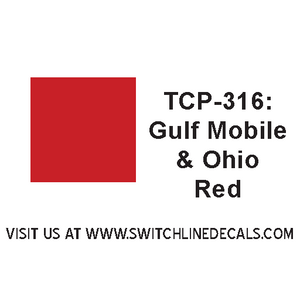 Tru Color Paint TCP-316 Gulf Mobile& Ohio Red GM&O 1oz