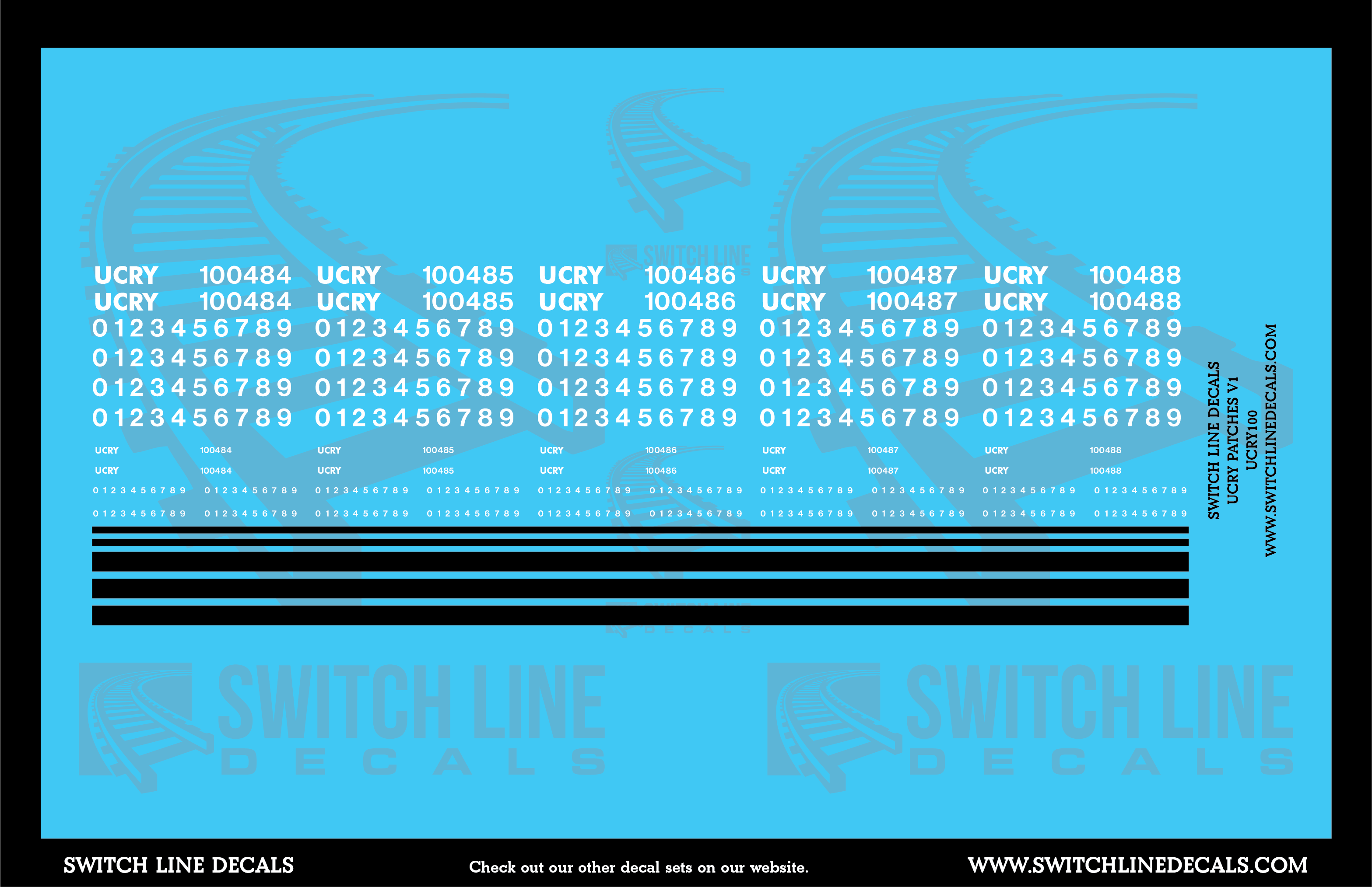 Train Freight Car Lettering Freight Car Decals | Switch Line Decals