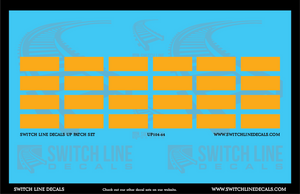 S Scale Union Pacific Patching Decal Set