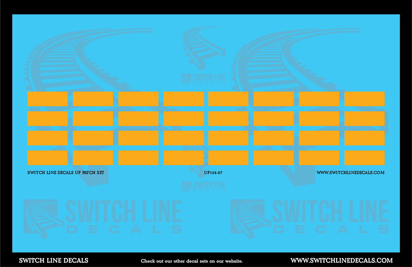 HO Scale Union Pacific Patching Decal Set