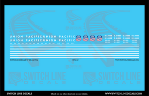 HO Scale Union Pacific DS1000 NW2 Locomotive Decal Set