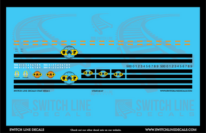 HO Scale Utah Railroad MK50-3 Locomotive Decal Set