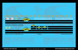 HO Scale Ventura County Locomotive Decal Set