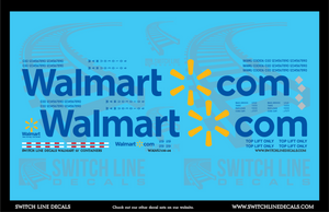 S Scale Walmart 53' Containers Decal Set