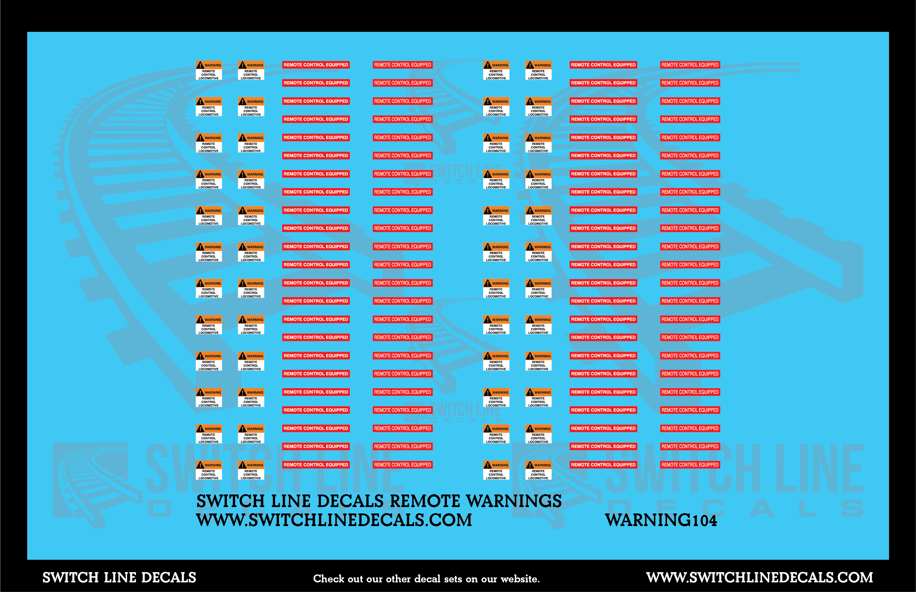 Switch Line Decals N Scale Model Railroad Decals