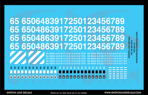 N Scale Wisconsin Central Ex BN SD45 Locomotive Decal Set