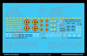 N Scale Portland & Western / Willamette & Pacific GW Locomotive / Patching Decal Set