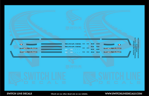 N Scale Wyoming/Colorado FP7A, F7B Locomotive Decal Set