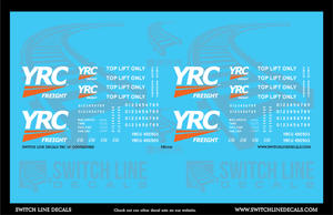 S Scale YRC 53' Container Decal Set