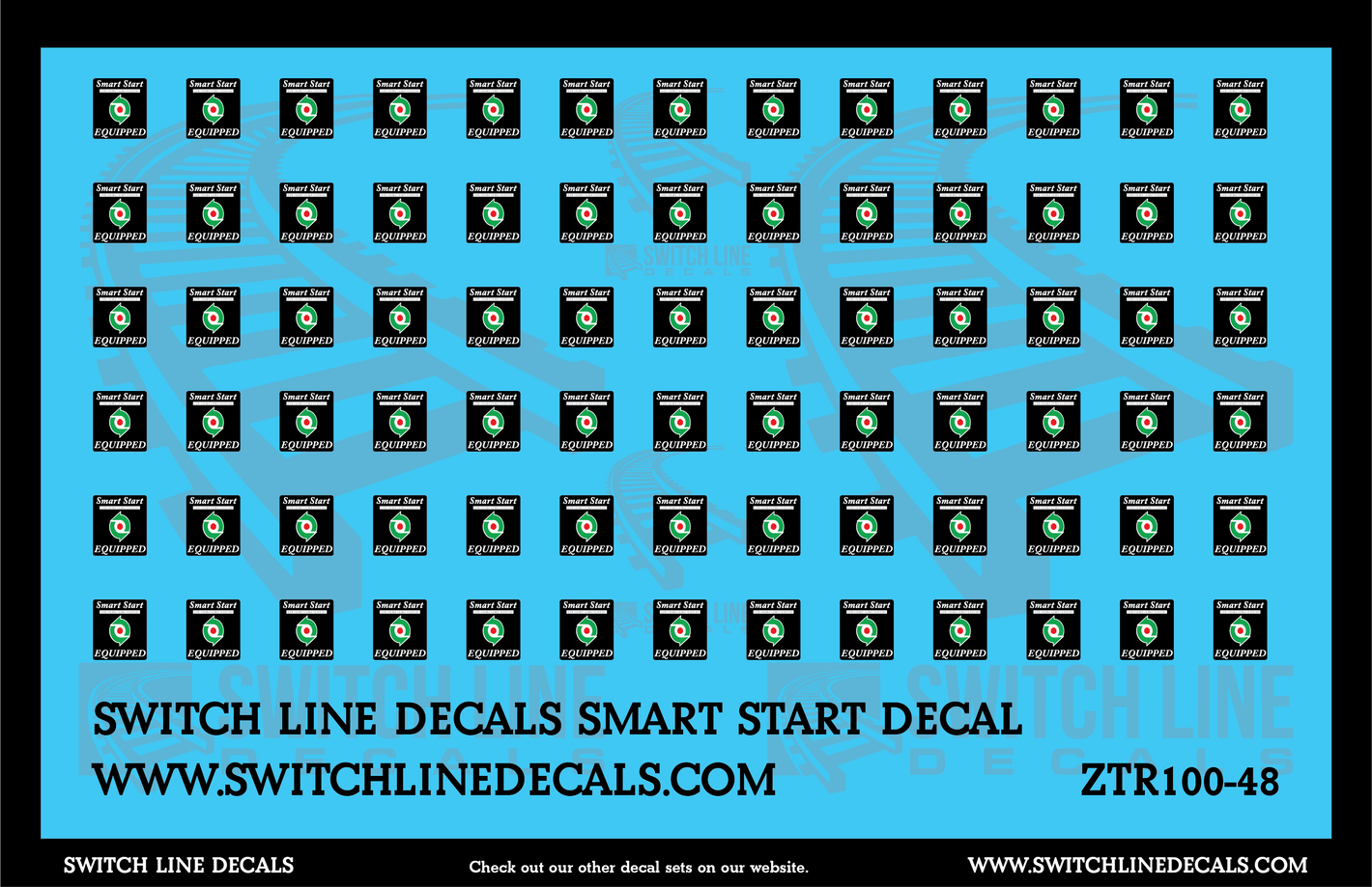 O Scale ZTR Smart Start Locomotive Decal Set